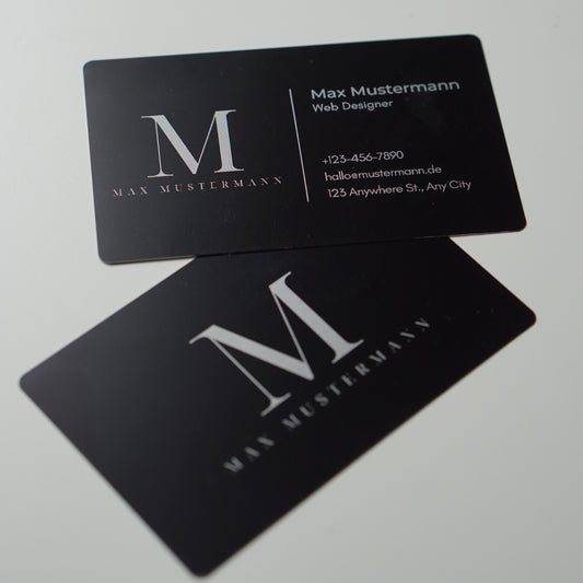 Individuelle Metallkarten 0,8 mm
